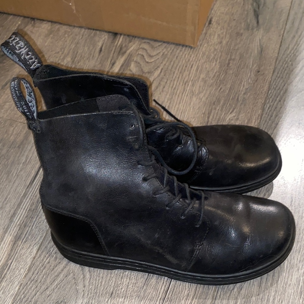 Dr. Martens Black Leather Chukka Boots